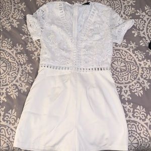 Women’s white romper